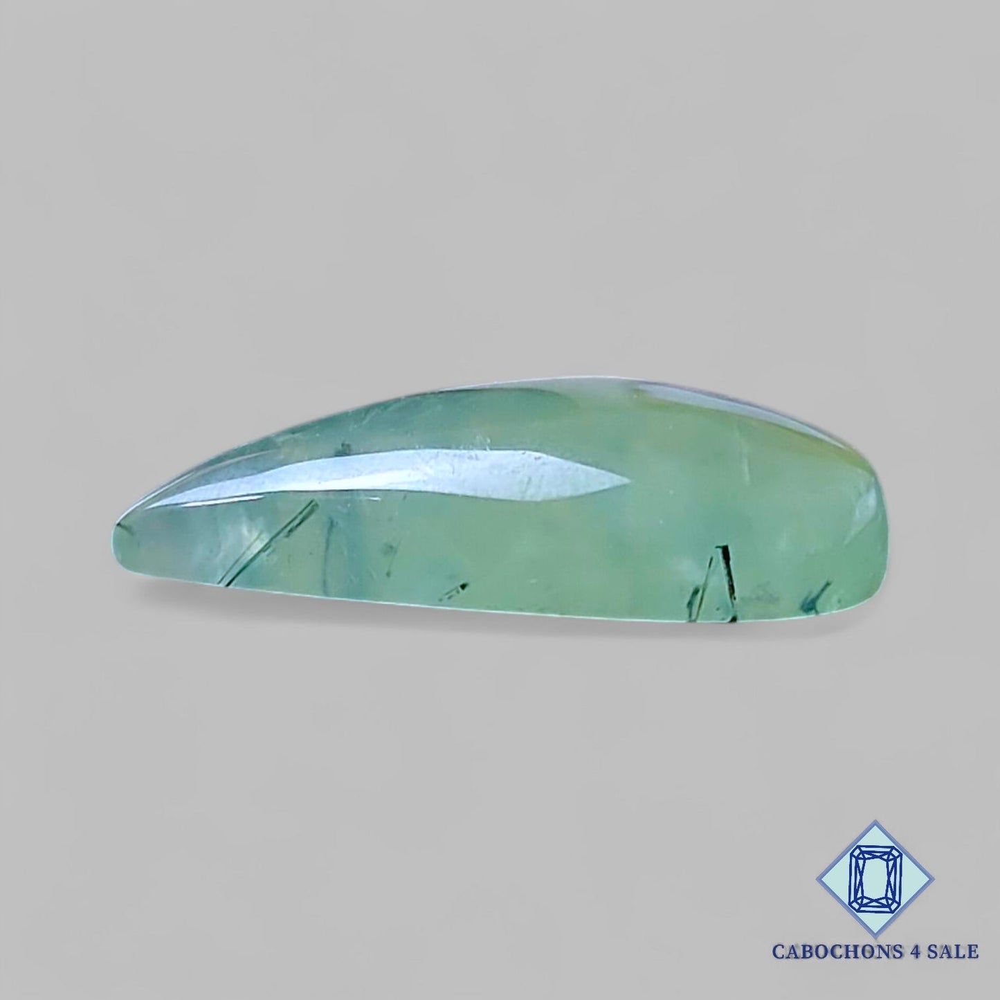 Natural Prehnite Gemstone Pear Cabochons 29*16*8mm from South Africa available for sale