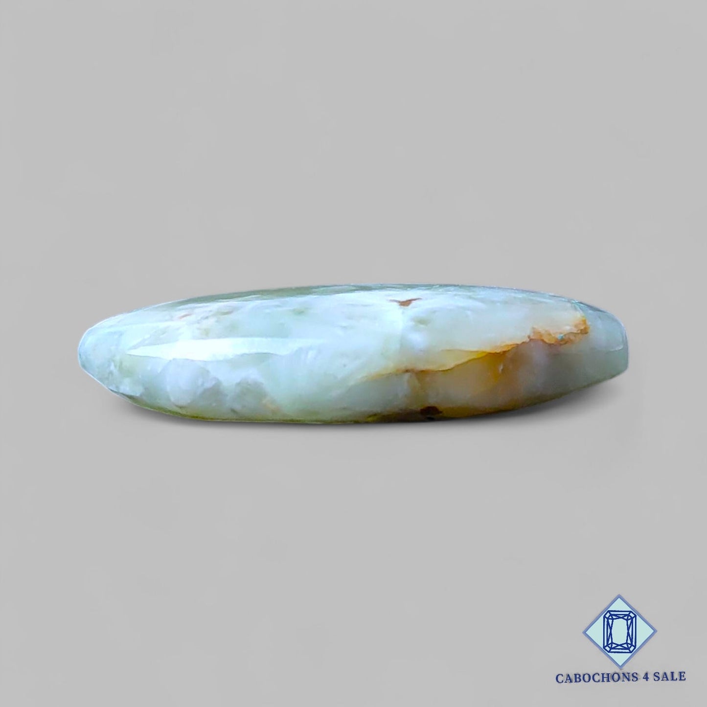 Natural Prehnite Gemstone Oval Cabochons 33*24*7mm from South Africa available for sale