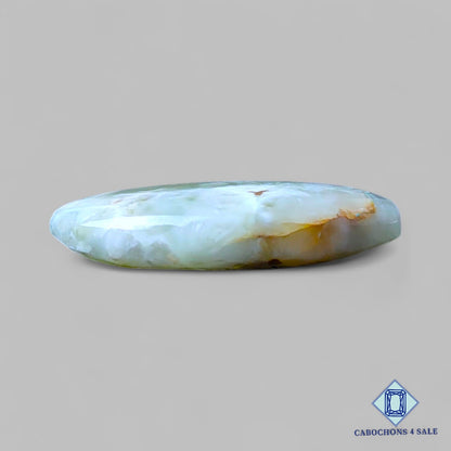 Natural Prehnite Gemstone Oval Cabochons 33*24*7mm from South Africa available for sale