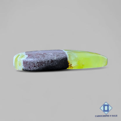 Natural Prehnite Gemstone Pear Cabochons 39*22*7mm from South Africa available for sale