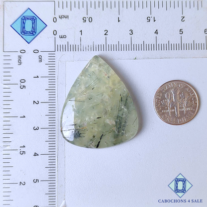 Prehnite Pear Cabochons
