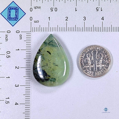 Prehnite Pear Cabochons