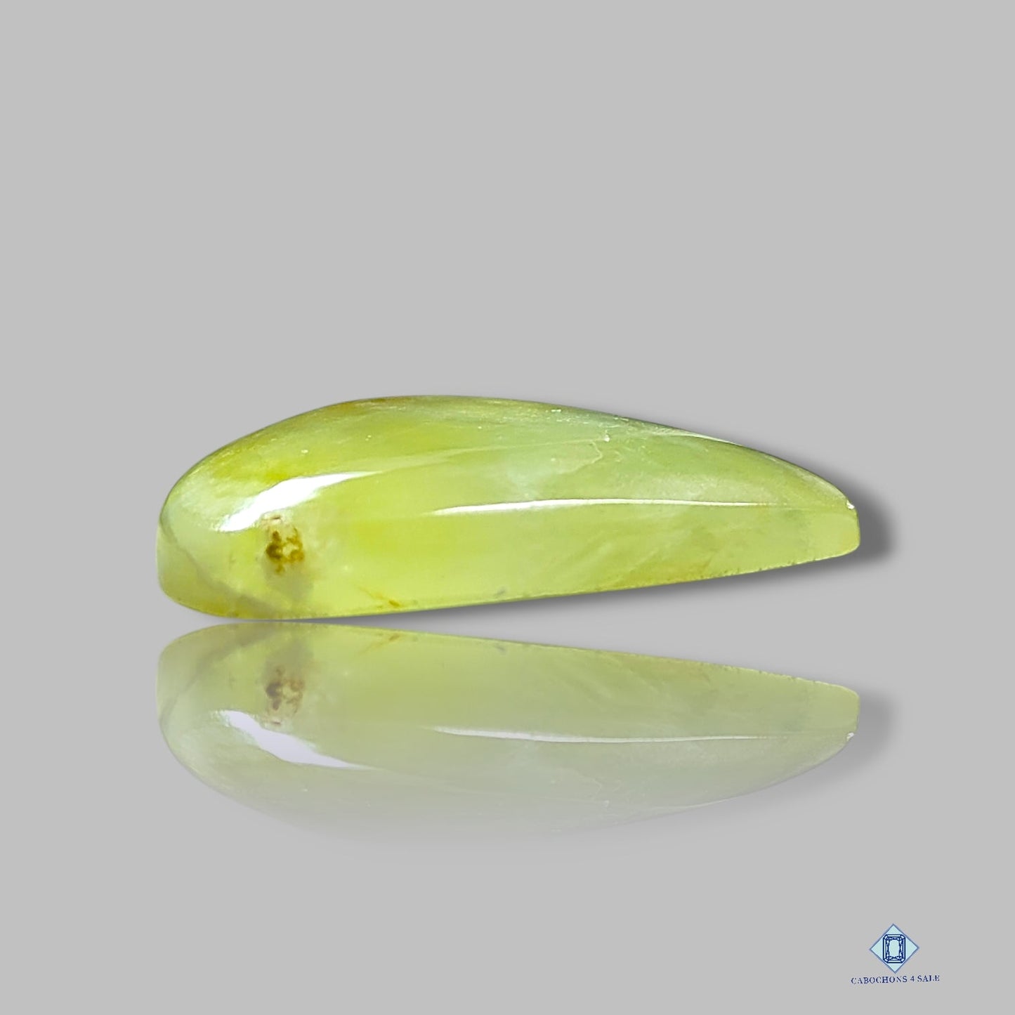 Prehnite Pear Cabochons