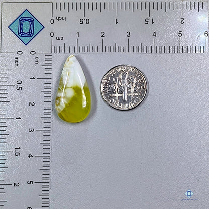 Prehnite Pear Cabochons