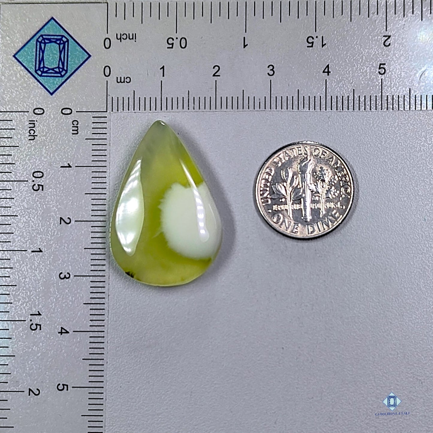 Australian Prehnite Pear Cabochons