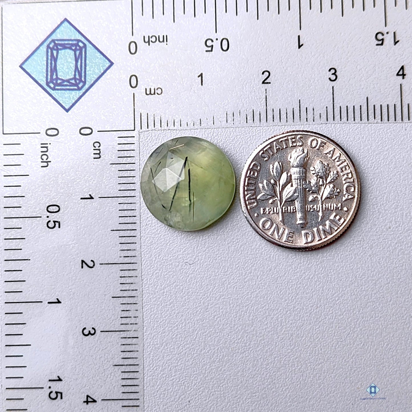 Prehnite Round Rose Cut