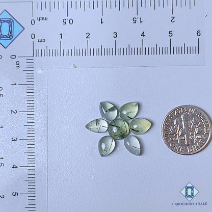 Natural Prehnite Rutile Gemstone  Mix Shape Lots 8*5*3mm to 8*3mm from South Africa  available for sale