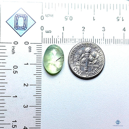 Prehnite +  Crystal Quartz Doublets Oval All Cuts