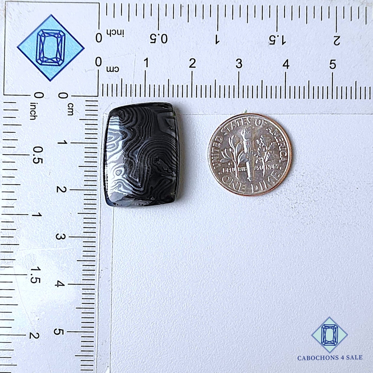 Cabujones de fantasía de piedra preciosa de psilomelano natural de 22 x 16 x 5 mm, procedentes de EE. UU., disponibles para la venta.