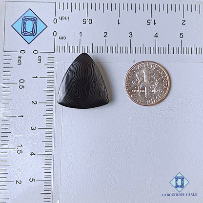 Natural Psilomelane Gemstone Triangle Cabochons 21*20*6mm from USA available for sale
