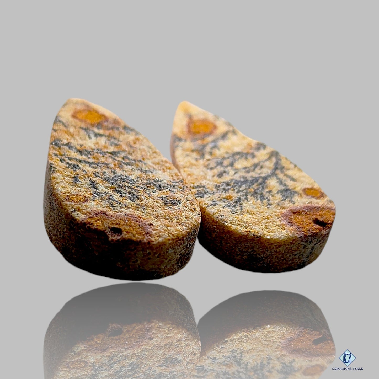 Psilomelane Dendritic agate Pear Pairs