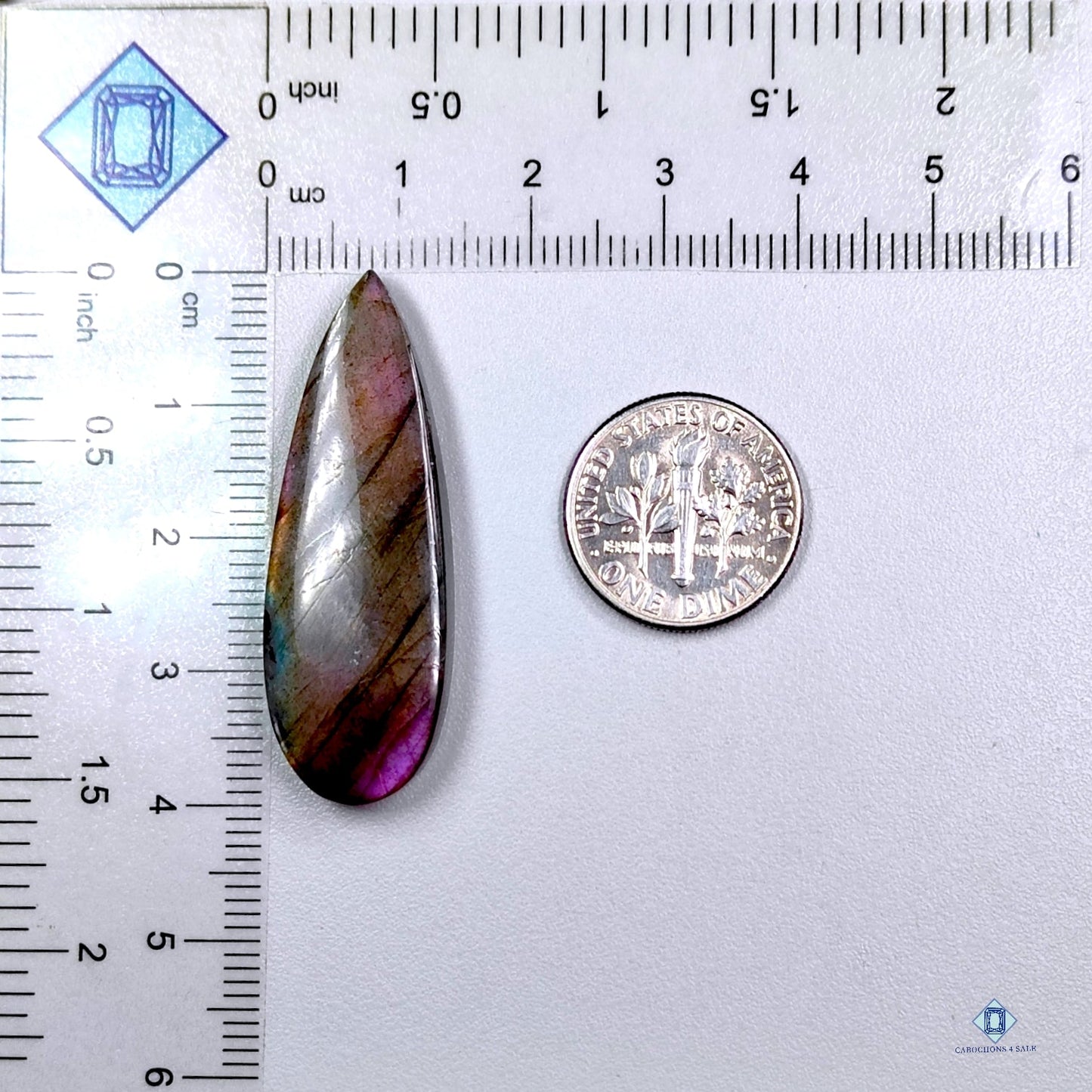 Purpal Labradorite Pear Cabochons