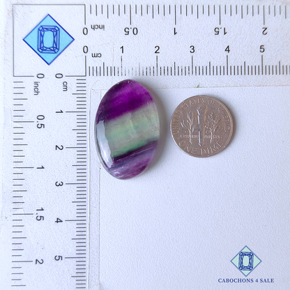 Purple Fluorite Oval Cabochons