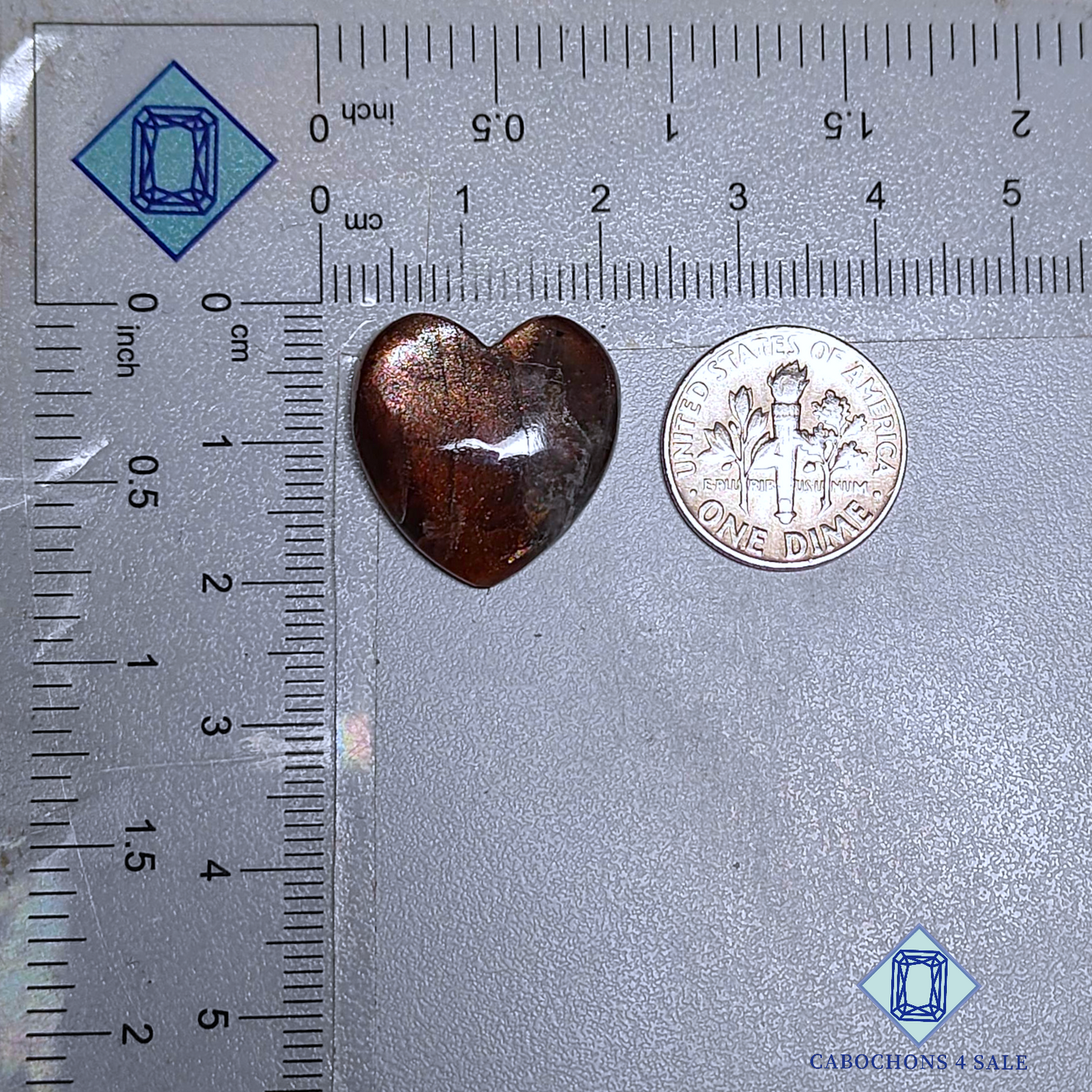 Purple Haze Sunstone Heart Carvings