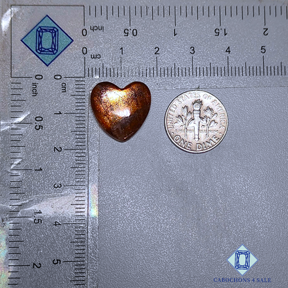 Purple Haze Sunstone Heart Carvings