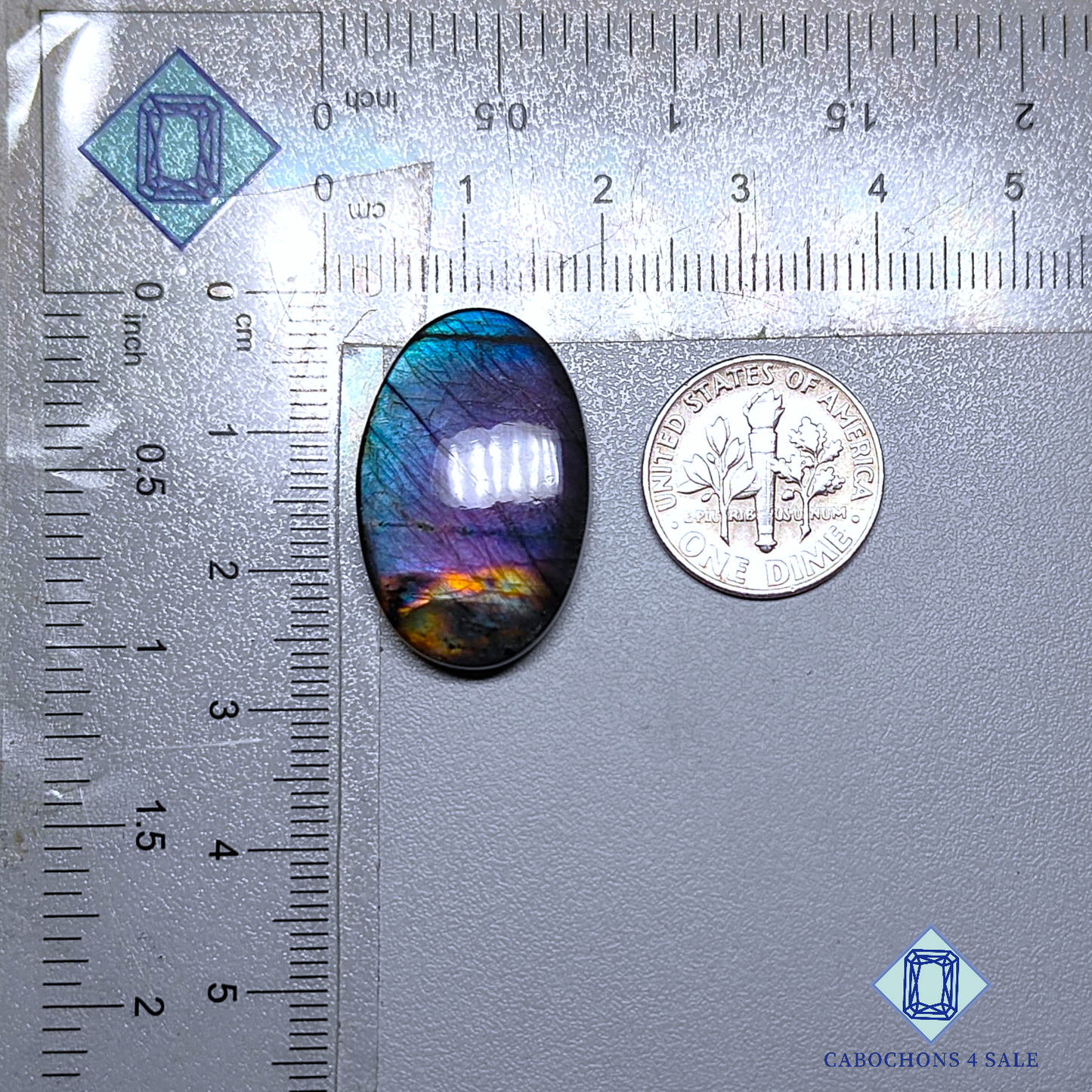 Purple Labradorite Oval Cabochons