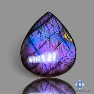 Purple Labradorite Pear Cabochons