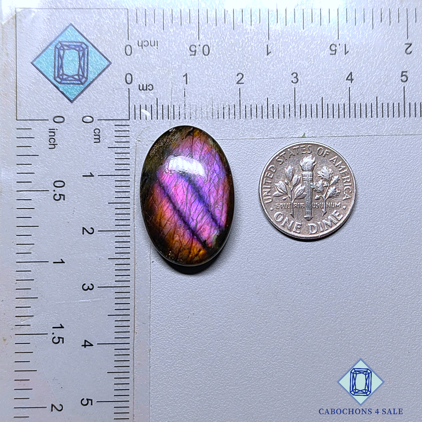 Purple Labradorite Oval Cabochons