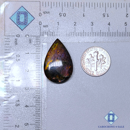 Purple Labradorite Pear Cabochons