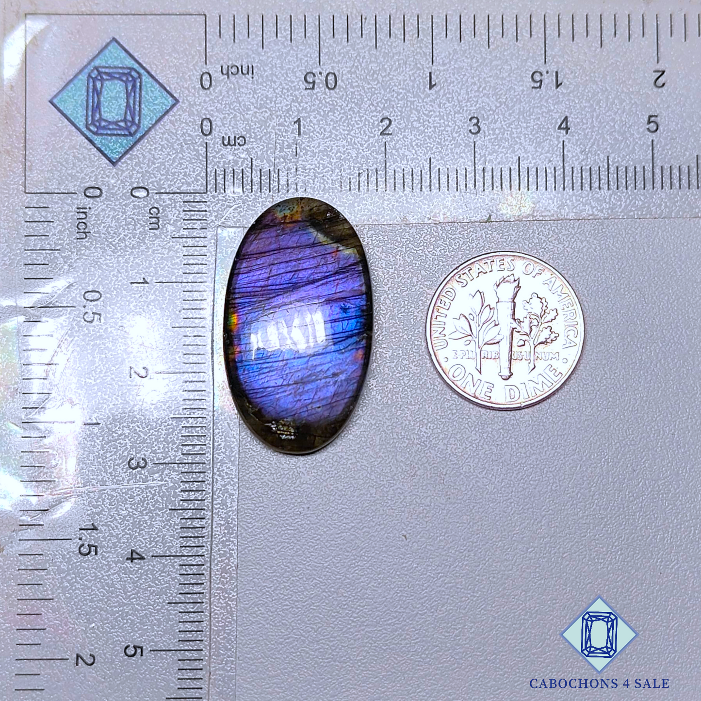 Purple Labradorite Oval Cabochons