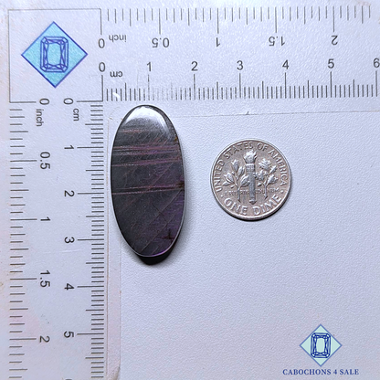 Cabujones ovalados de labradorita morada