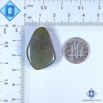 Natural Purple Labradorite Gemstone  Fancy Cabochons 28*20*8mm from Madagascar available for sale