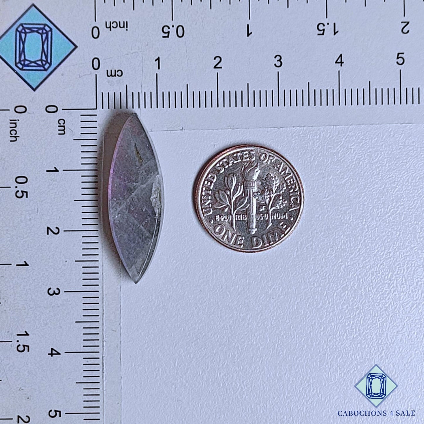 Natural Purple Labradorite Gemstone  Marquise Cabochons 28*9*4mm from Madagascar available for sale