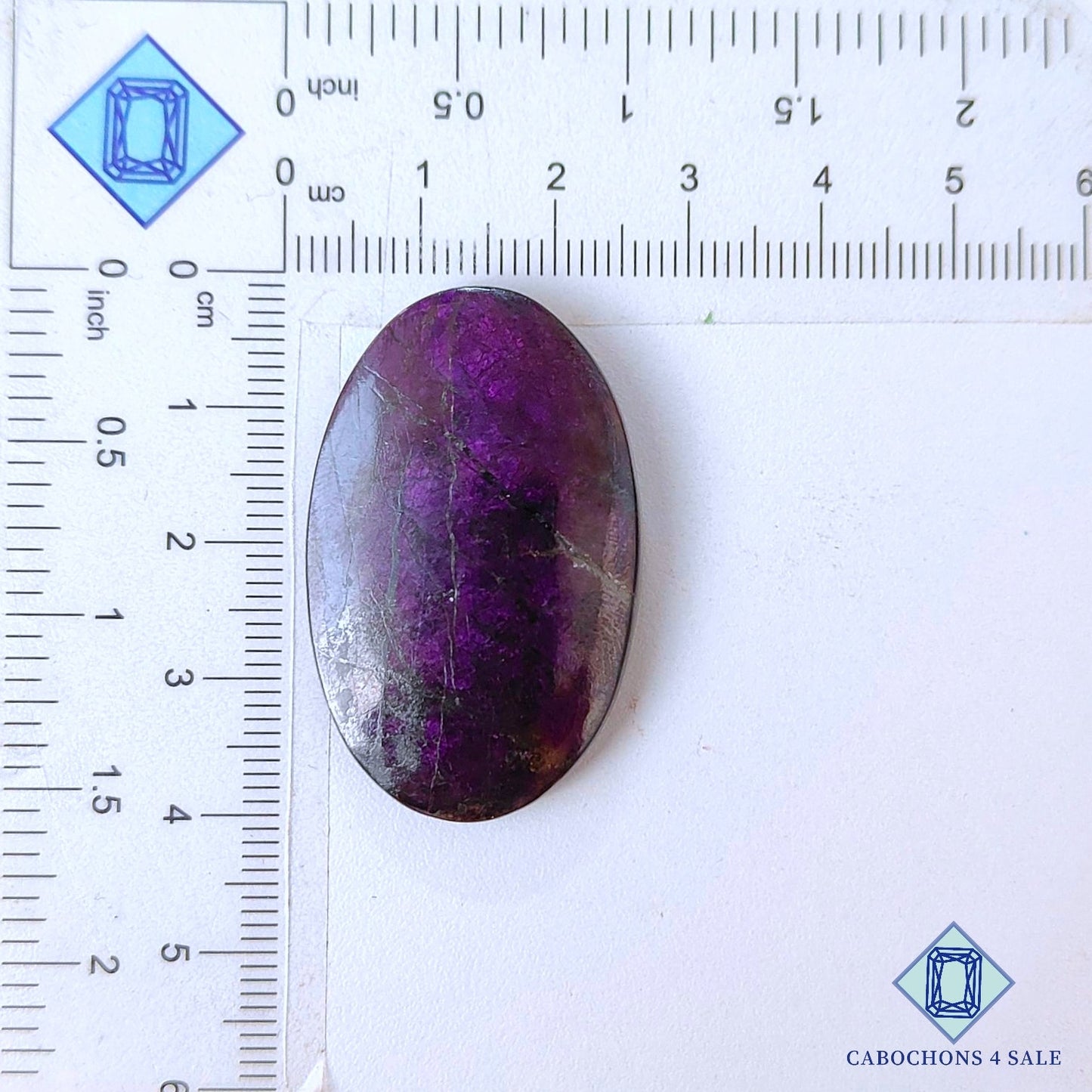 Natural Purpurite Gemstone Oval Cabochons 39*24*5mm from Namibia available for sale