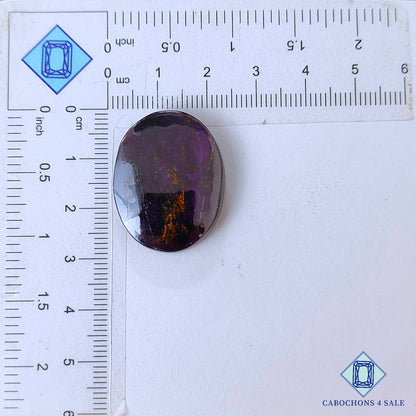 Natural Purpurite Gemstone  Oval Cabochons 28*22*5mm from Namibia available for sale
