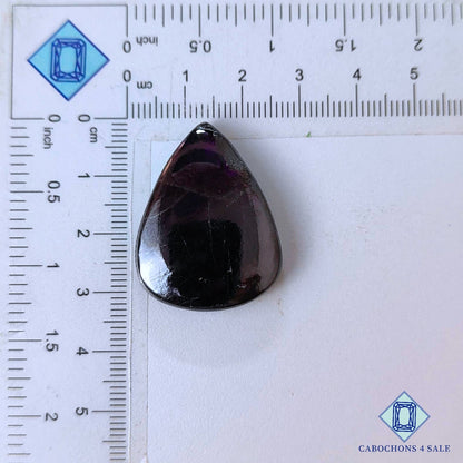 Natural Purpurite Gemstone  Pear Cabochons 32*25*7mm from Namibia available for sale