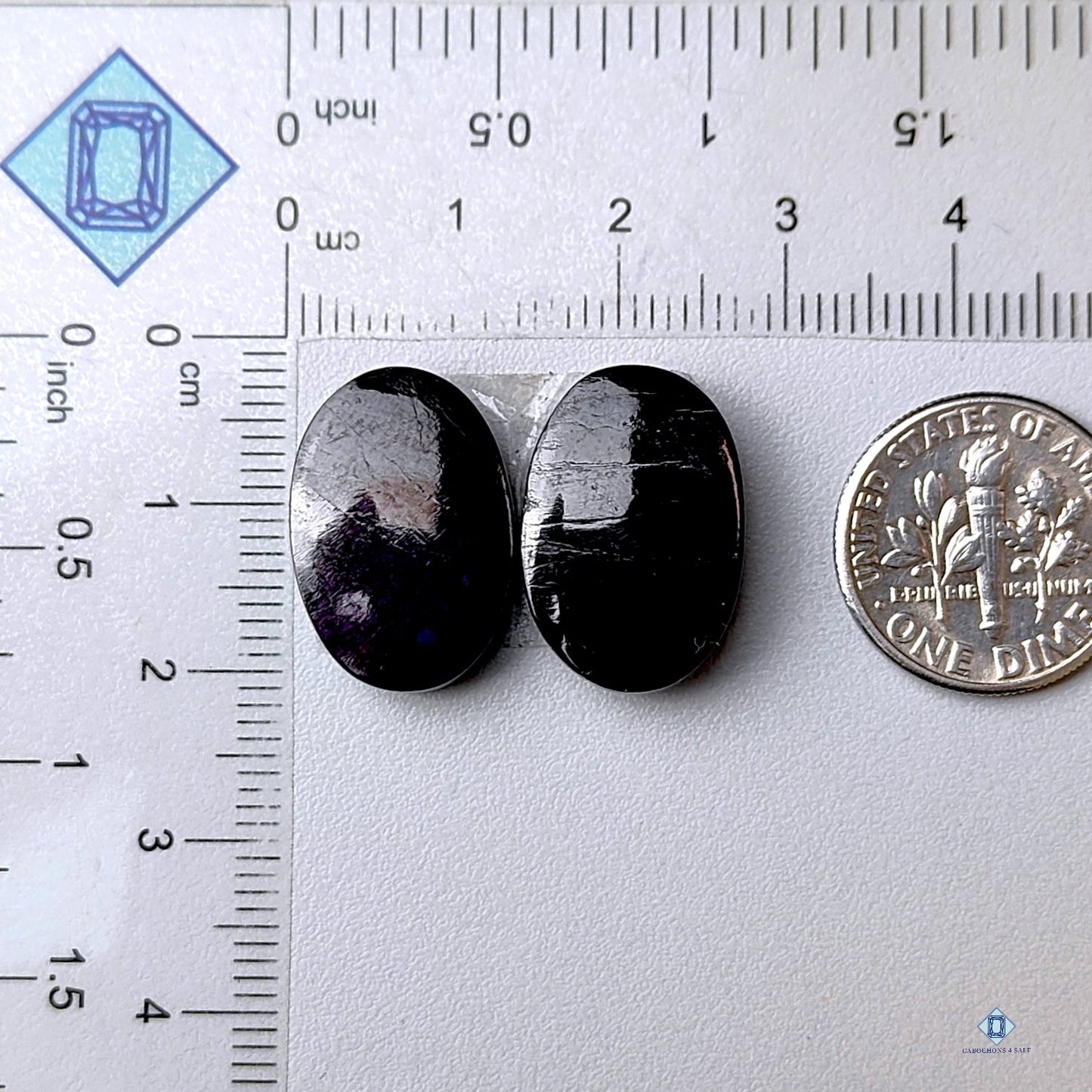 Purpurite Oval Pairs