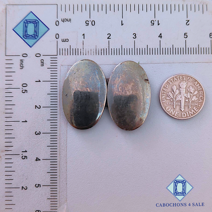 Pyrite Oval Pairs 27*17*3mm