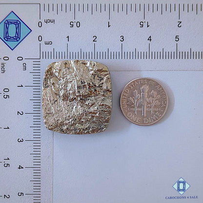 Natural Pyrite Gemstone  Rectangle Druzy 27*26*6mm from Peru available for sale