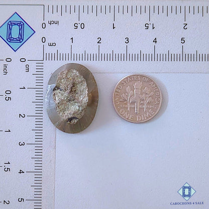 Natural Pyrite Gemstone  Oval Druzy 25*19*8mm from Peru available for sale