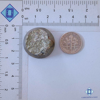 Natural Pyrite Gemstone  Round Druzy 25*10mm from Peru available for sale