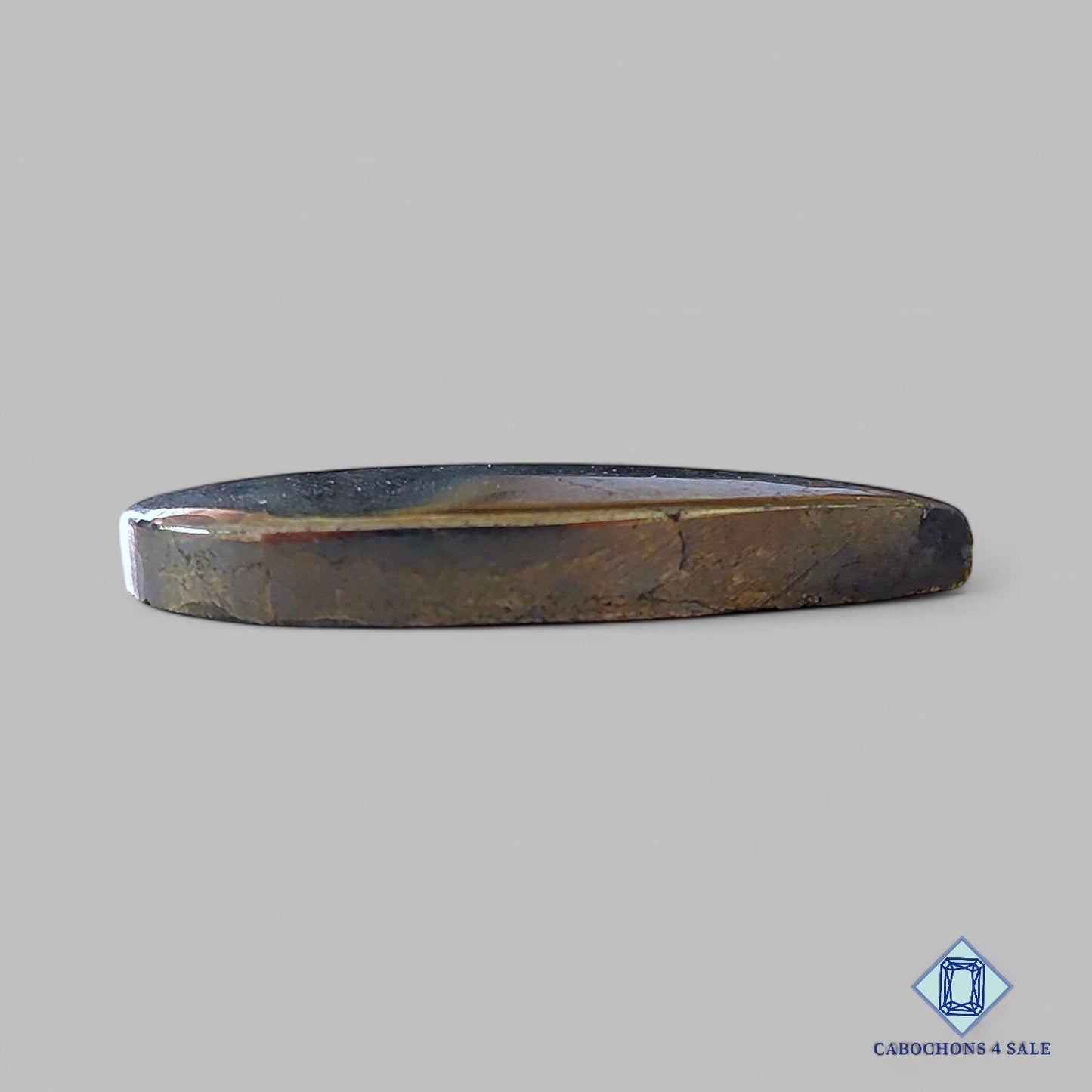 Natural Pyrite Gemstone  Pear Cabochons 37*22*5mm from Peru available for sale