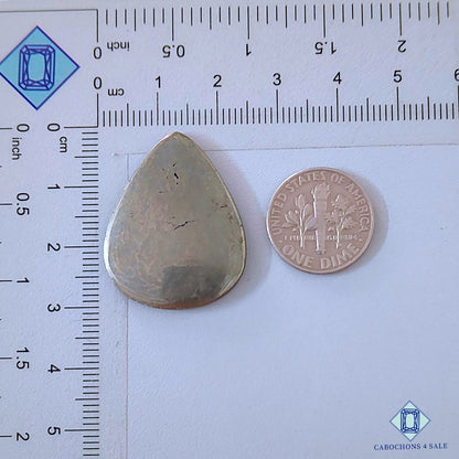 Natural Pyrite Gemstone  Pear Cabochons 30*23*3mm from Peru available for sale