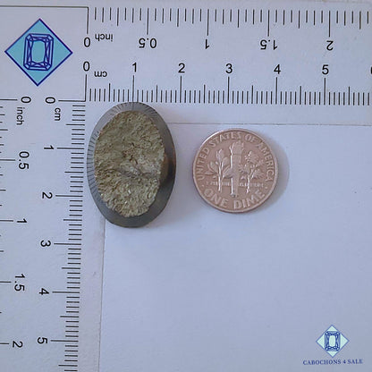 Natural Pyrite Gemstone  Oval Druzy 26*19*8mm from Peru available for sale