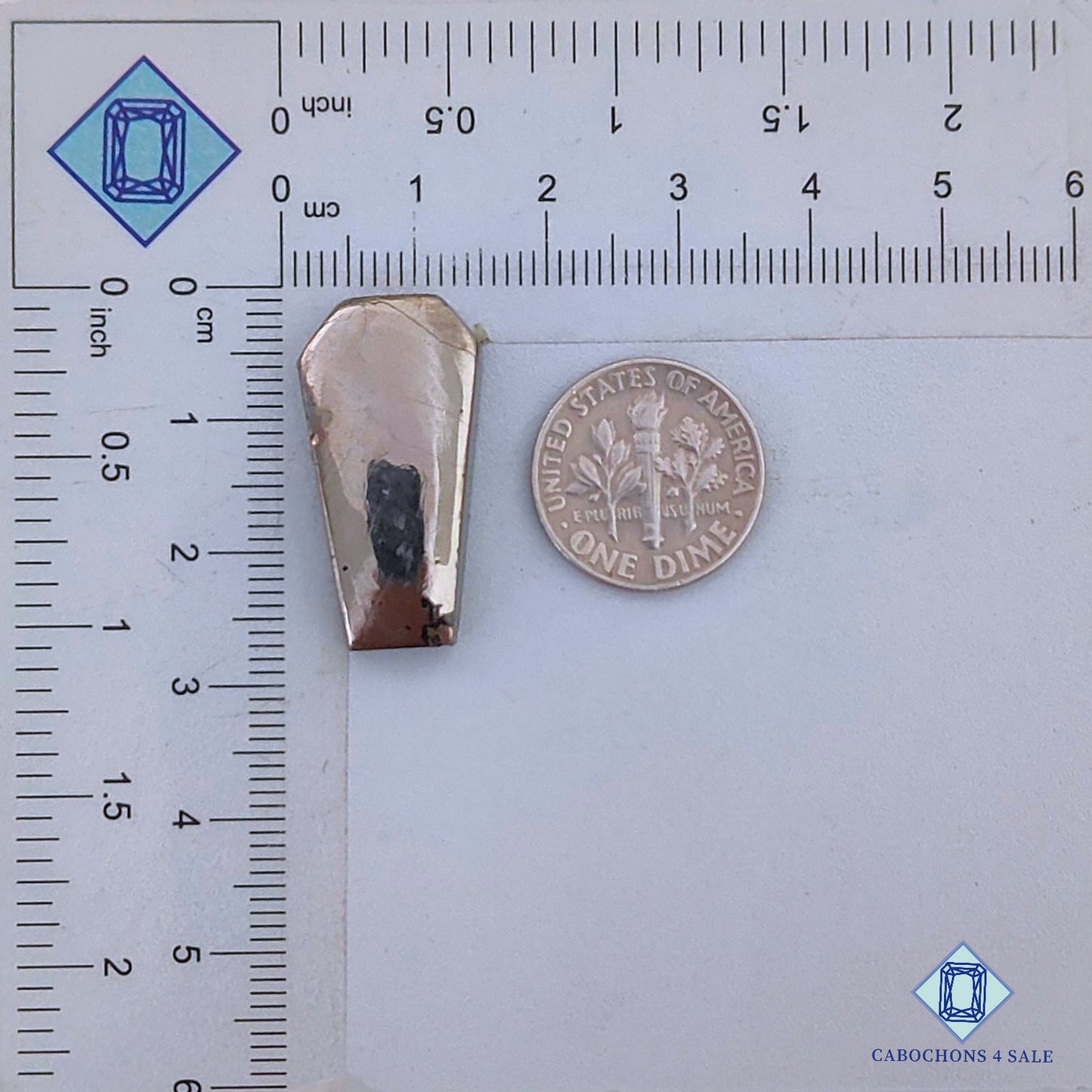 Natural Pyrite Gemstone  Fancy Cabochons 26*14*5mm from Peru  available for sale