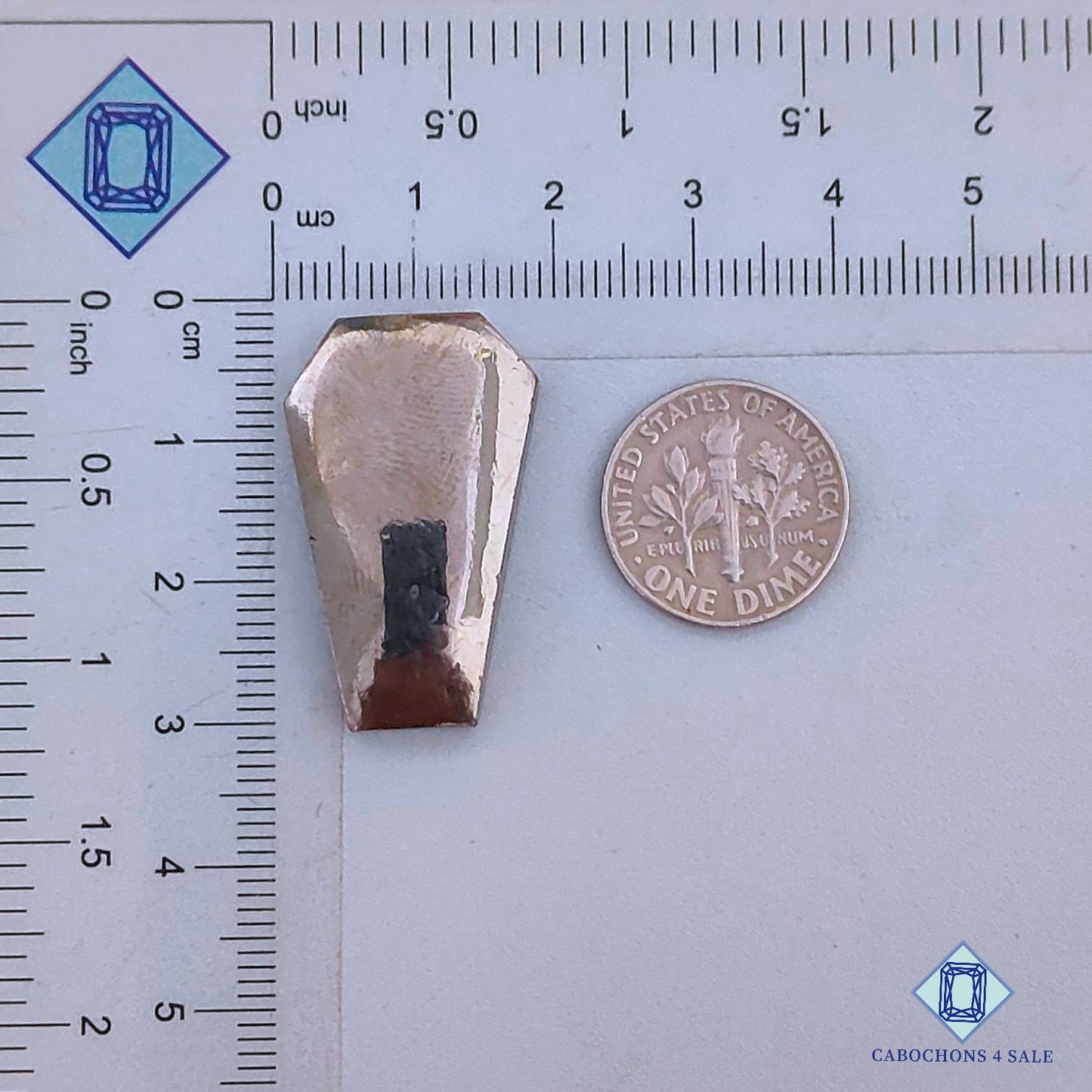 Cabujones de pirita natural de 29 x 18 x 5 mm, de Perú, disponibles para la venta.