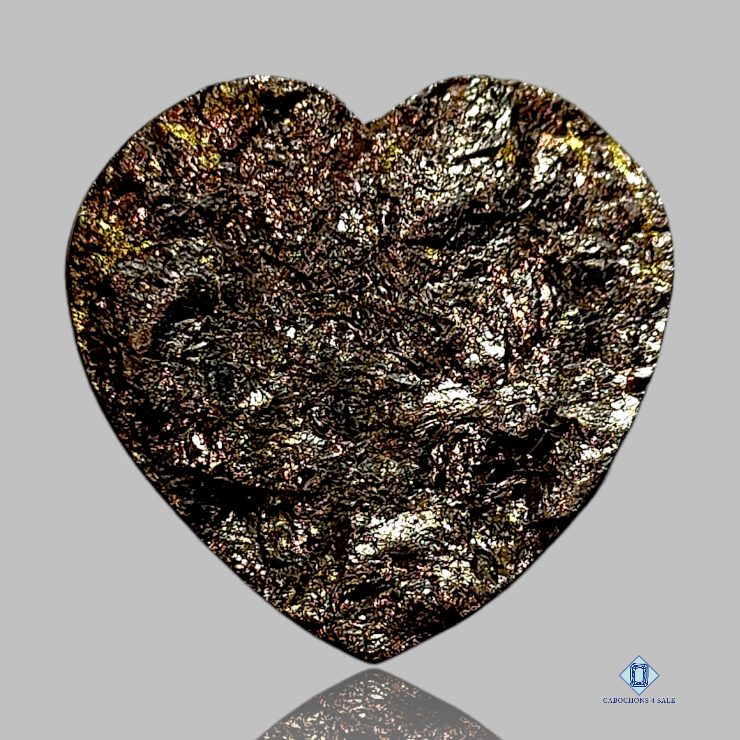 Pyrite-c4sw1587-Heart-Brown-Druzy