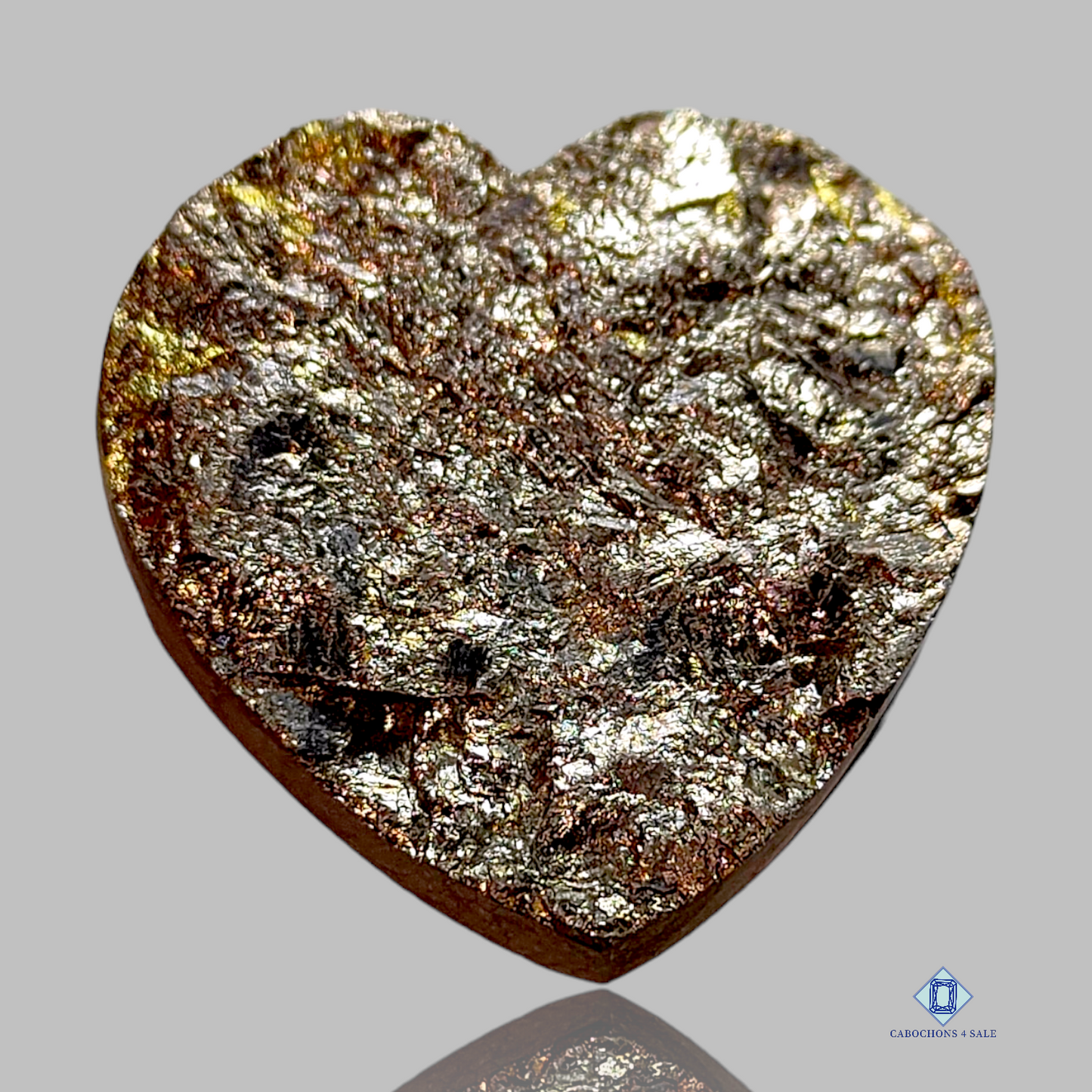 Pyrite-Heart-Druzy