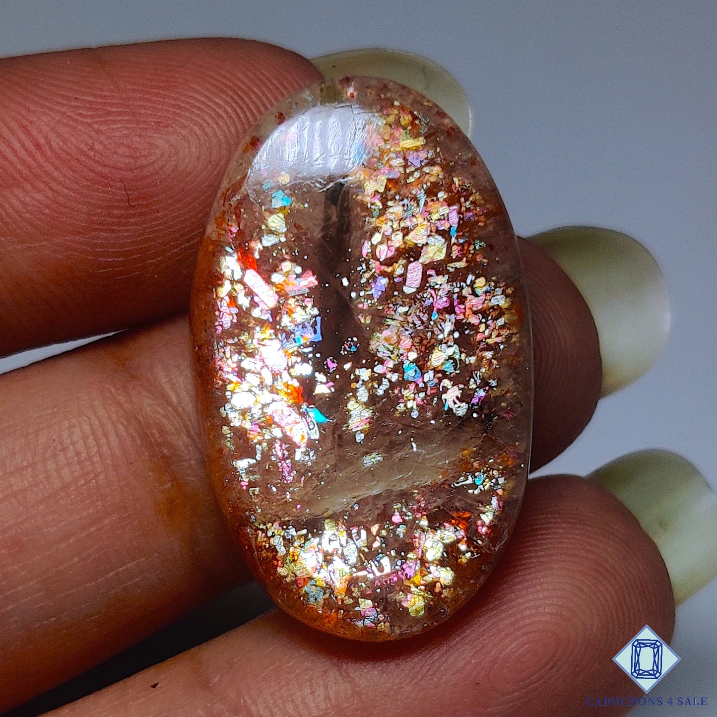 Rainbow Confetti Sunstone