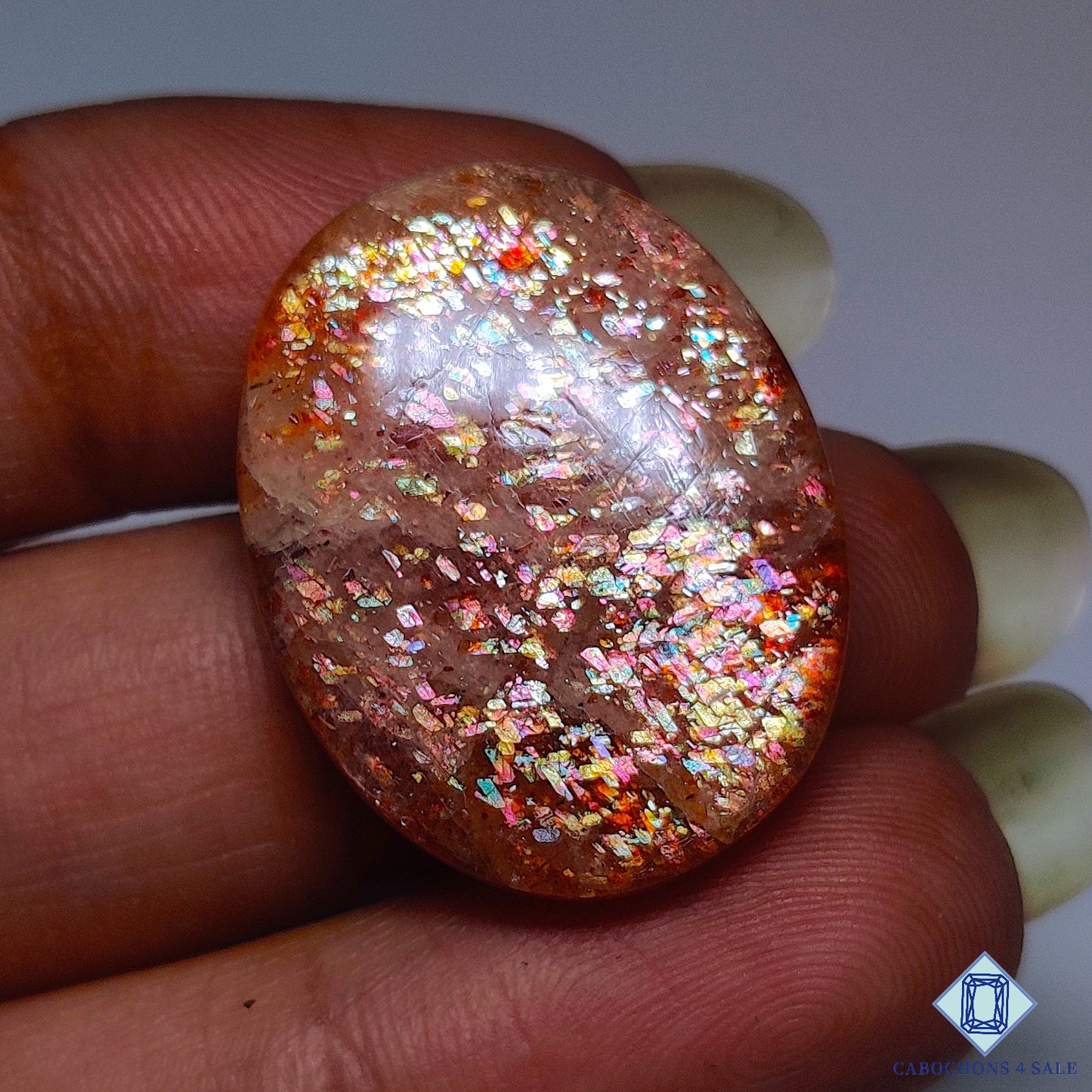 Rainbow Confetti Sunstone