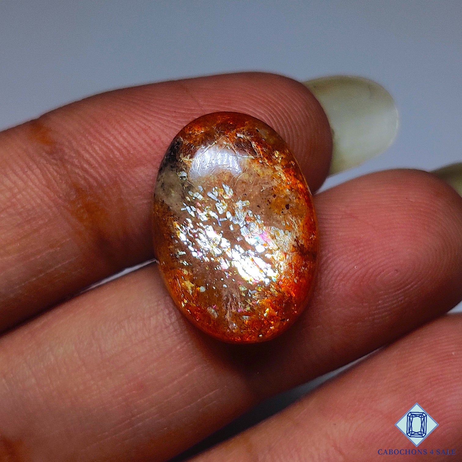 Rainbow Confetti Sunstone