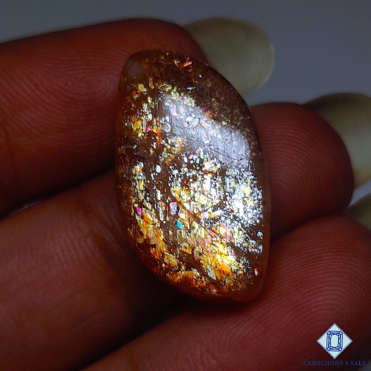 Rainbow Confetti Sunstone
