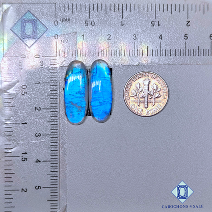 Rainbow Moonstone Oval Pairs