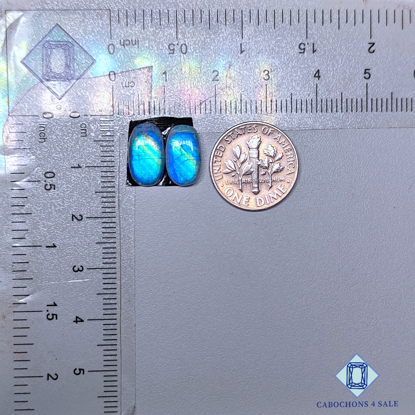 Rainbow Moonstone Oval Pairs