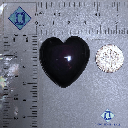 Rainbow Obsidian Heart Carvings