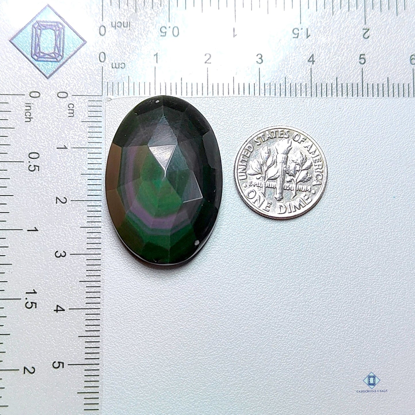 Rainbow Obsidian Oval All cuts